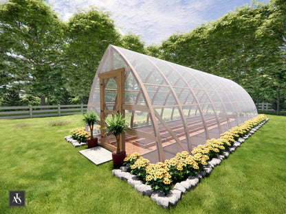 Hoop Greenhouse Plans DIY Greenhouse With material list Gothic arch Easy Greenhouse Plans Bow Roof Greenhouse Bow Shed